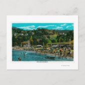 Het badstrand op Avalon, Catalina Briefkaart (Voorkant)