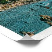 Het badstrand op Avalon, Catalina Poster (Hoek)