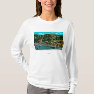 Het badstrand op Avalon, Catalina T-shirt