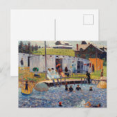 Het baduur van Renoir Impressionist Painting Briefkaart (Voorkant / Achterkant)