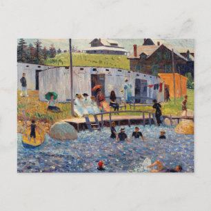 Het baduur van Renoir Impressionist Painting Briefkaart