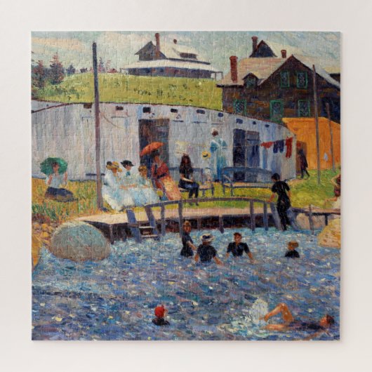 Het baduur van Renoir Impressionist Painting Legpuzzel (Verticaal)