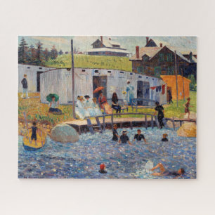Het baduur van Renoir Impressionist Painting Legpuzzel