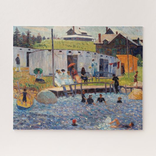 Het baduur van Renoir Impressionist Painting Legpuzzel (Horizontaal)