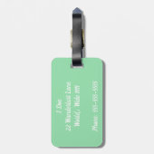 Het Bagagelabel Goede Leven (Achterkant verticaal)