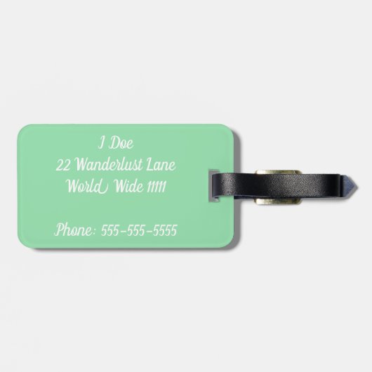 Het Bagagelabel Goede Leven (Achterkant horizontaal)