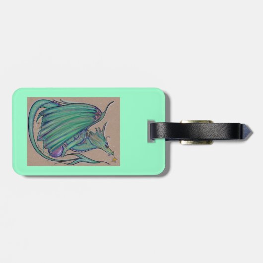 Het bagagelabel Jayde dragon van Renee Lavoie (Achterkant horizontaal)
