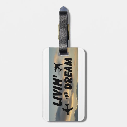 Het Bagagelabel van de droom van Livin (Achterkant verticaal)