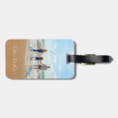 Het Bagagelabel van de Foto van de douane met Uw F (Achterkant horizontaal)