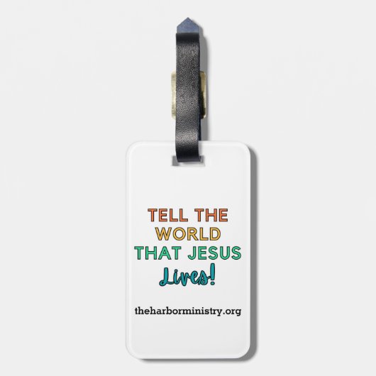 Het Bagagelabel van de havenmissies (Achterkant verticaal)