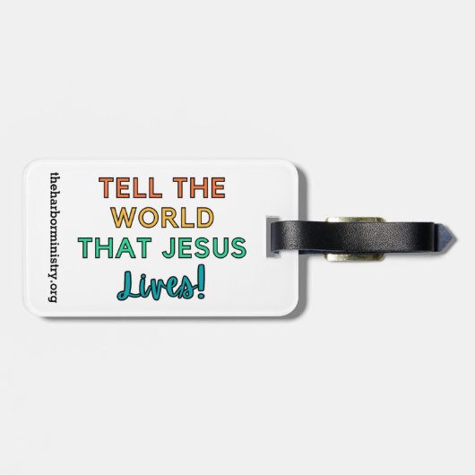 Het Bagagelabel van de havenmissies (Achterkant horizontaal)