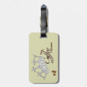 Het Bagagelabel van de Koffiekoningin (Achterkant verticaal)