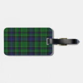Het Bagagelabel van de Plaid van het Geruite (Achterkant horizontaal)