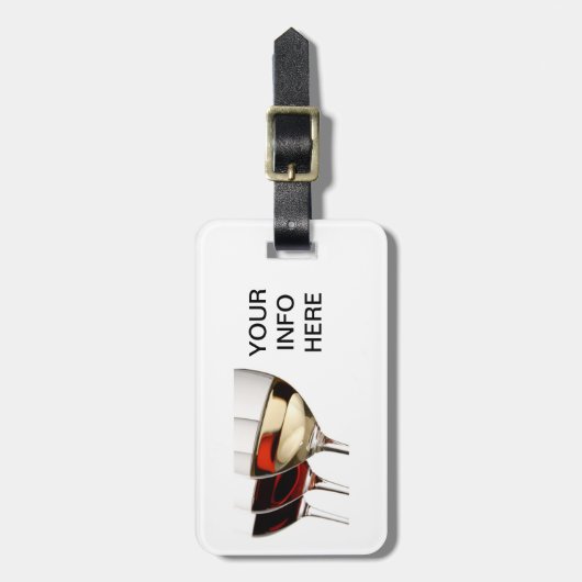 HET BAGAGELABEL VAN DE WIJNENTHUSIASEN (Voorkant verticaal)