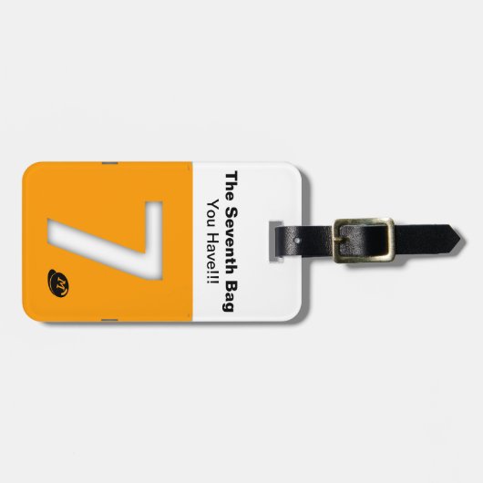 Het Bagagelabel van de Zevende Bag Aangepast Monog (Voorkant horizontaal)