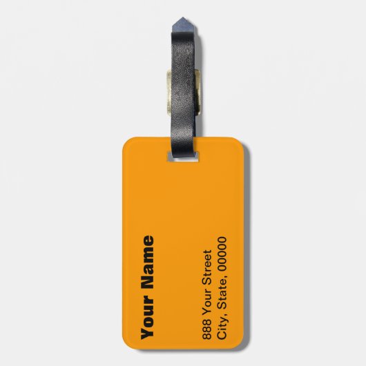 Het Bagagelabel van de Zevende Bag Aangepast Monog (Achterkant verticaal)