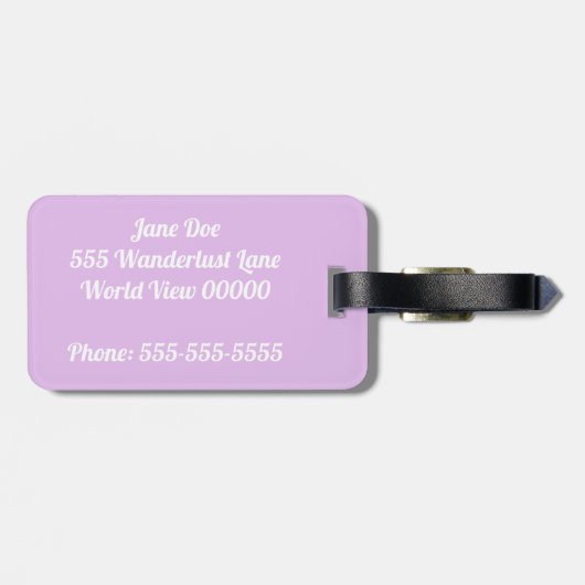 Het Bagagelabel van Dreams (Achterkant horizontaal)