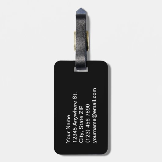 Het Bagagelabel van het Jargon van de curling - Bl (Achterkant verticaal)