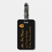 Het Bagagelabel van Mona Lisa's glimlach (Achterkant verticaal)