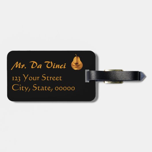 Het Bagagelabel van Mona Lisa's glimlach (Achterkant horizontaal)