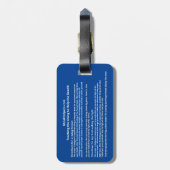 Het Bagagelabel van Prayer® passeren (Achterkant verticaal)