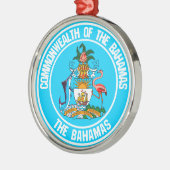 Het Bahamas Round Emblem Metalen Ornament (Links)