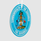 Het Bahamas Round Emblem Ornament (voorkant)