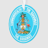 Het Bahamas Round Emblem Ornament (voorkant)