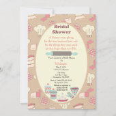 Het bakken Bridal nodigt uit Kaart (Voorkant)