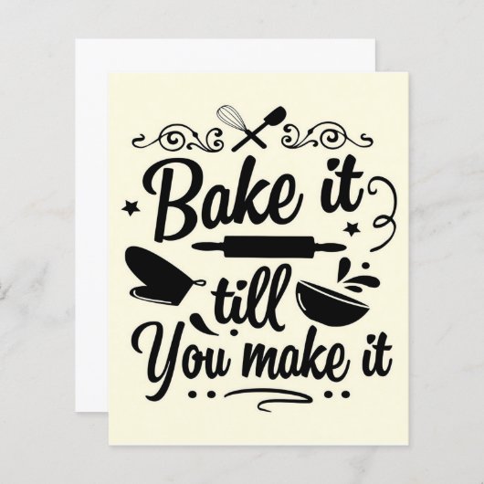 Het bakken tot je het koken maakt (Voorkant / Achterkant)