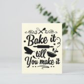 Het bakken tot je het koken maakt (Staand voorkant)