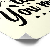 Het bakken tot je het kookbakken maakt poster (Hoek)