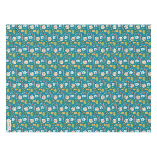 Het bakken van een kersentaart-tekentafellade tafelkleed (Voorkant (Horizontaal))