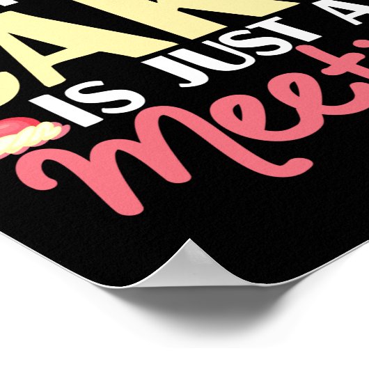 Het bakken van een partij zonder Cake is slechts e Poster (Hoek)