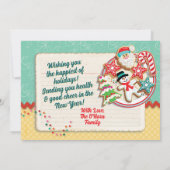 Het bakken van koekjes Kerstkaarten Kaart (Achterkant)