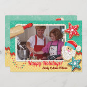 Het bakken van koekjes Kerstkaarten Kaart (Voorkant / Achterkant)