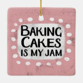 Het bakken van taarten is mijn jam Ornament (Achterkant)