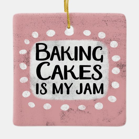 Het bakken van taarten is mijn jam Ornament (Voorkant)