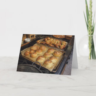 Het bakken van vers brood, Notecard Kaart