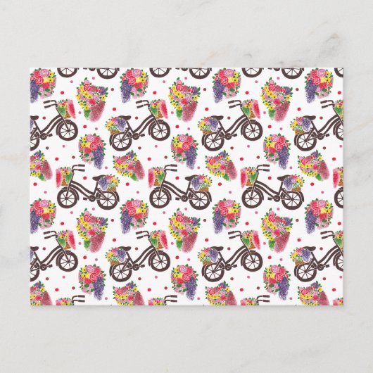 Het  bakpatroon van de bloemen briefkaart (Voorkant)