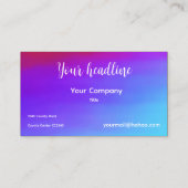 Het Balatonmeer 's nachts Visitekaartje (Achterkant)