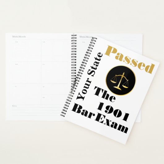 Het balkexamen is overgegaan (Staat en jaar aanpas Planner (Display)