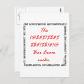 Het #%&*% balkexamen is zuinig! briefkaart (Voorkant / Achterkant)