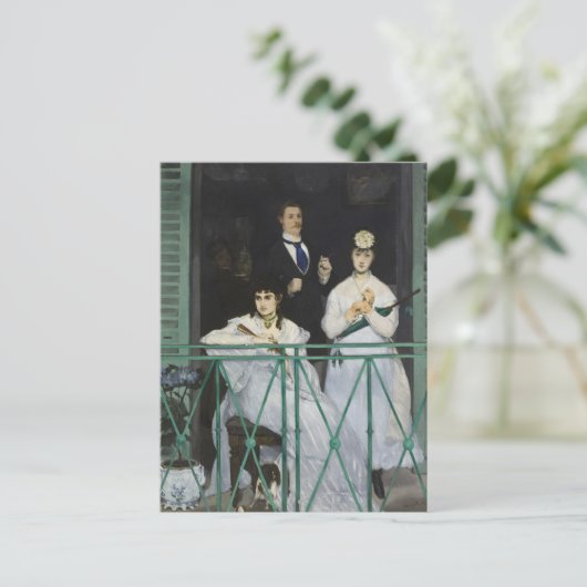 Het balkon | Édouard Manet Briefkaart (Staand voorkant)