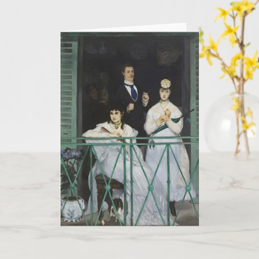 Het balkon | Édouard Manet Kaart (Gele Bloem)