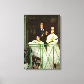 Het Balkon (Le Balcon) van Edouard Manet Canvas Afdruk (Voorkant)