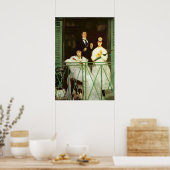 Het balkon (Le Balcon) van Edouard Manet Poster (Keuken)