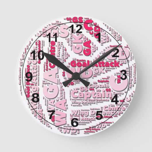 Het Ball Ontwerp van de Plaatsen van Netball Ronde Klok (Voorkant)