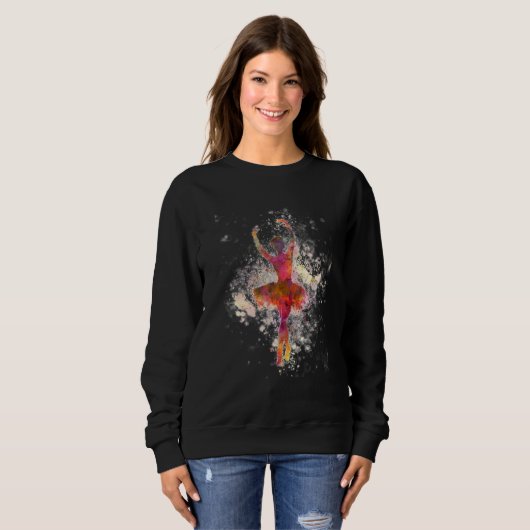 Het Ballerina Sweatshirt (Vrouwen) (Voorkant volledig)