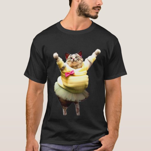 Het ballet Kitty Cat versie 2 0 T-shirt (Voorkant)